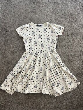 Cream Ice Cream & Polka Dot Twirl Dress for Girls